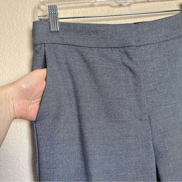 ZARA Blue Pattern Slim Leg Classic Trouser Pants - Picture 3 of 11